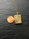 Gold locket, with choose your chain, photo locket, gift for her, add your photo,