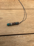African turquoise, bar pendant, necklace, great gift idea, gift for him, gift for her,
