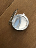 Locket with forever flowers, Long Locket, Sweater Chain Locket, Locket with flowers,