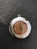 Locket with forever flowers, Long Locket, Sweater Chain Locket, Locket with flowers,