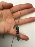 African turquoise, bar pendant, necklace, great gift idea, gift for him, gift for her,