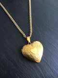 Gold Heart locket, personalize your chain, photo locket, gift for her, add your photo