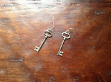 Steampunk Skeleton Key Earrings