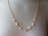 Pearl and Rose Gold Necklace
