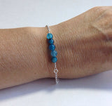 Silver Bracelet with Agate beads