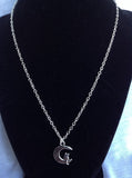 Cat in the Moon Necklace, Cat Necklace, Animal Jewelry, Cat Lady Jewelry, pet lover gift, cat lover, kitty, moon necklace,