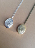Bronze Locket, Large Oval Locket, Mother’s Day gift,