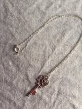 Silver Skeleton Key Necklace, Steampunk Key Necklace, steampunk jewelry