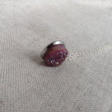 Druzy Necklace, Purple or Gold Blue Druzy, Drusy, Graduation Gift, For Her