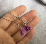 Raw stone Druzy Earrings, Pink Druzy Earrings, Drusy, Graduation Gift, Boho Jewelry,