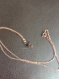 Rose Gold Necklace with Pinecone charm, Pinecone Charm Necklace
