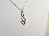 Infinite Love Necklace Polyamory Jewelry, infinite love jewelry, heart knot infinity symbol