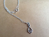 Infinite Love Necklace Polyamory Jewelry, infinite love jewelry, heart knot infinity symbol