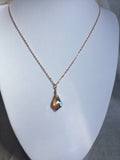 Rose Gold Crystal Necklaces, crystal drop necklaces,