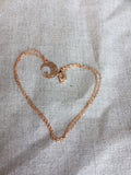 Rose Gold Moon Necklace