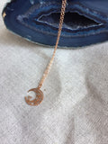 Rose Gold Moon Necklace