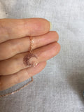 Rose Gold Moon Necklace