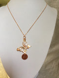 Rose Gold jewelry, Butterfly Initial Charm Necklace, Bridesmaid Jewelry, Rose Gold Jewelry, personalized necklace