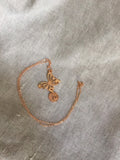 Rose Gold jewelry, Butterfly Initial Charm Necklace, Bridesmaid Jewelry, Rose Gold Jewelry, personalized necklace