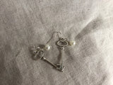 Steampunk Skeleton Key Earrings