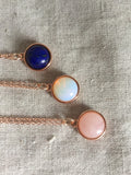 Rose Quartz Rose Gold necklace,