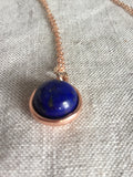 Rose Quartz Rose Gold necklace,