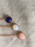 Rose Quartz Rose Gold necklace,