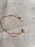 Rose gold solitaire Pearl necklace