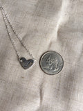 personalized Heart Charm Choker Necklace