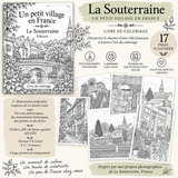 French Villages Coloring Book Bundle, 52 Printable Coloring Pages, France Travel Coloring Pages, Adult Coloring PDF, Instant Download