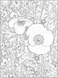 Beautiful flowers of France Coloring Book | Printable Relaxation & Mindfulness Coloring Book | Instant Digital Download (PDF) (Copy)