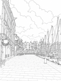 Honfleur coloring book