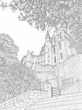Mont saint michel coloring book digital download