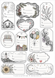 Over 100 different gift tags