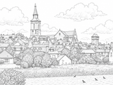 La Souterraine France Coloring book