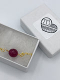 Solitaire hand wrapped birthstone necklace