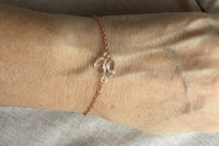 Crystal bracelet, gold bracelet, Rose Gold Bracelet, bridesmaids gift, bridal jewelry, Rose gold bracelet