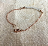 Moonstone hand wrapped pendant  and Rose Gold Braceletelet,