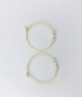 gold hoop earrings, silver hoop earrings, small hoops, pearl earrings, boho hoop earrings, silver hoops,