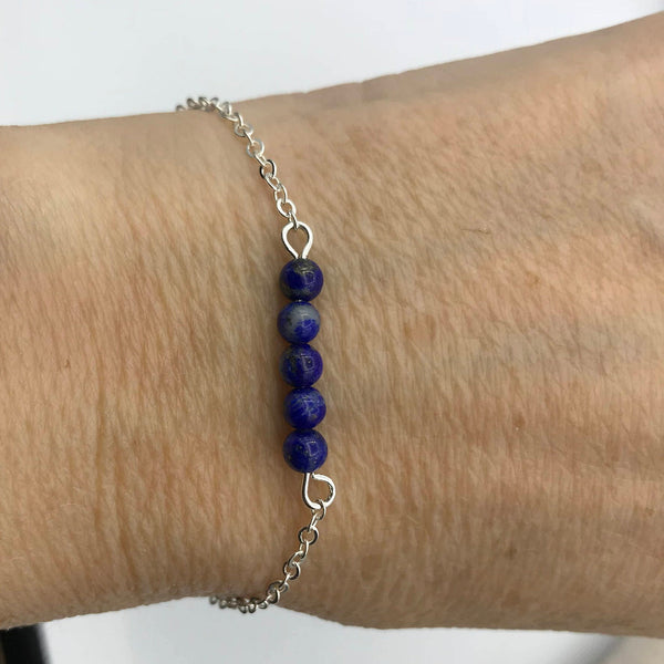 lapis lazuli bracelet, blue stone bracelet, boho layering bracelet, boho jewelry, lapis bracelet, lapis lazuli jewelry