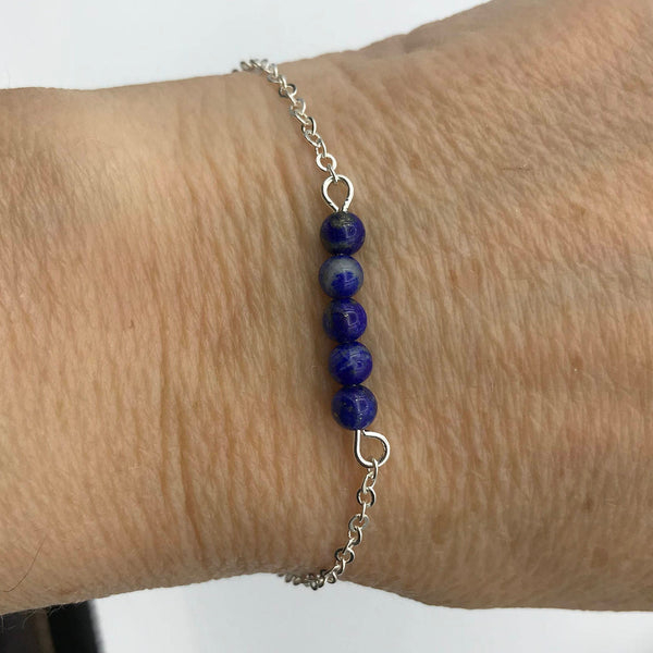 Cobalt blue, lapis lazuli bracelet, blue stone bracelet, boho layering bracelet, boho jewelry, lapis bracelet, lapis lazuli jewelry