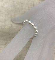 Small pearl ring, pearl ring, bridesmaid gift, bridesmaid ring, mothers day gift, bridal jewelry, dainty pearl ring, pearl jewelry, bridal