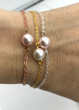 Pearl and Rose Gold Bracelet