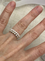 pearl ring, tiny pearl ring, bridesmaid gift, bridesmaid ring, mothers day gift, simple pearl ring, dainty pearl ring, pearl jewelry, bridal