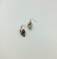 Real shell earrings in rose gold, gold or silver, shell jewelry, beach jewelry, summer earrings, boho jewelry, rose gold jewellery,