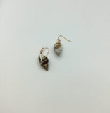 Real shell earrings in rose gold, gold or silver, shell jewelry, beach jewelry, summer earrings, boho jewelry, rose gold jewellery,