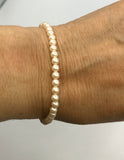 Simple Dainty Pearl Bracelet, flower girl gift, bridesmaid, mother of the bride, bridal party jewelry, classic bracelet, recycled,