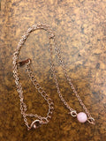 Blush pink opal choker necklace, pink opal necklace in rose gold, gold, or silver