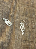 Wing earrings in gold or silver