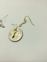 Tiny boho arrow earrings in gold or silver, cute earrings